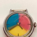 1969 Timex David Pakter/Krauss "Color Flicks" reloj Para piezas y reparación, no funciona
