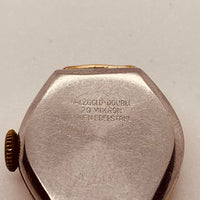 Art Deco German Gold Plated Watch for Parts & Repair - لا تعمل