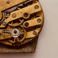 Cadena militar Art Deco de la década de 1940 reloj Para piezas y reparación, no funciona