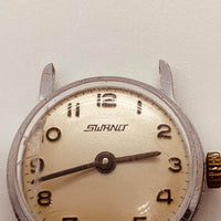 Swano Enes 5A hecho en Alemania reloj Para piezas y reparación, no funciona