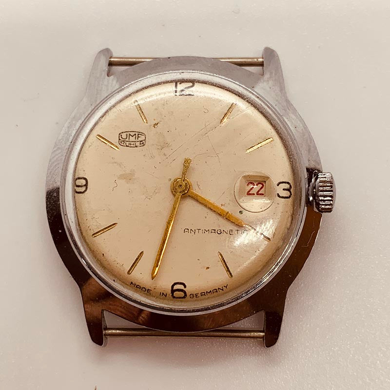 UMR RUHLA Montre légère pour homme en titane avec date 1310-6, Bracelet UMR RUHLA Montre légère pour homme en titane avec date 1310-6, Bracelet