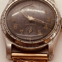 1940 Etanche Herma Trench Military reloj Para piezas y reparación, no funciona