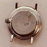 Timex Clásico de aluminio reloj Para piezas y reparación, no funciona