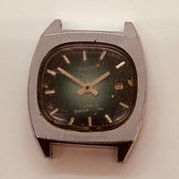 Green Dial Phanton 21 Jewels Watch for Parts & Repair - NOT WORKING