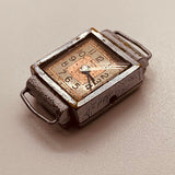 1940 Art déco huma 761 montre pour les pièces et la réparation - ne fonctionne pas