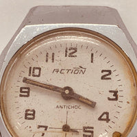 Action Antichoc 1970 Mécanique montre pour les pièces et la réparation - ne fonctionne pas