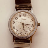 Sharp 3 Stars White Dial Watch for Parts & Repair - NOT WORKING