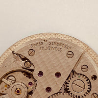 Bwc buffalo 17 joyas suizas hechas reloj Para piezas y reparación, no funciona
