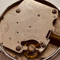 1960 Ingraham USA MINDING MAN BIELLED montre pour les pièces et la réparation - ne fonctionne pas