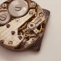 Orologio francese inossidabile ACIER ACIER degli anni '50 per parti e riparazioni - non funziona