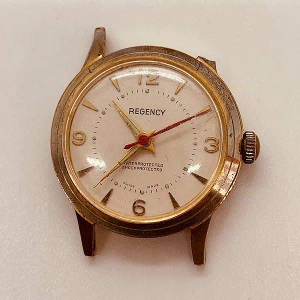 Regency Swiss a fait une patte brisée montre pour les pièces et la réparation - ne fonctionne pas