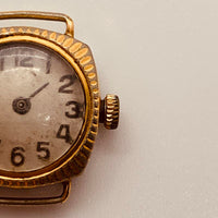 Small Gold-Tone Ladies 17 Jewels Watch for Parts & Repair - NOT WORKING