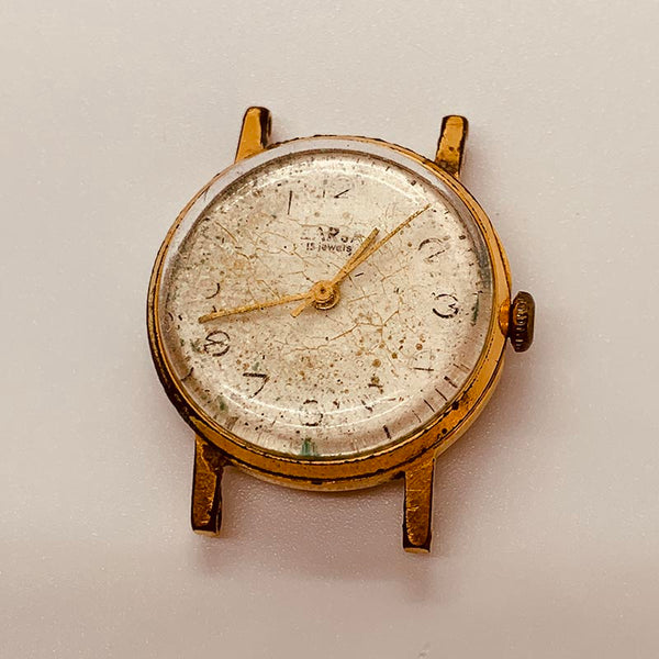 Zaria 15 Juwelen Sowjet Uhr Für Teile & Reparaturen - nicht funktionieren