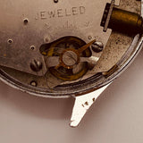 1960 Ingraham USA Minute Man Jeweled reloj Para piezas y reparación, no funciona