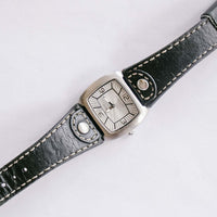 Reaction by Kenneth Cole Watch for Women with Black Leather Strap