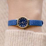 1960er Jahre Blue Dial Vintage Zentra Uhr - Gold-Ton-Luxus-Damen ' Uhr