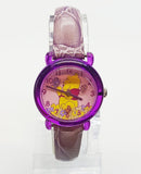 Lindo morado Seiko Winnie the Pooh Disney reloj para niños vintage