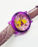 Mignon violet Seiko Winnie l'ourson Disney montre pour les enfants vintage